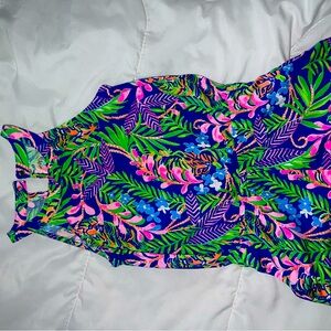Sister match  Lilly Pulitzer size small 4-5 kids romper beautiful print